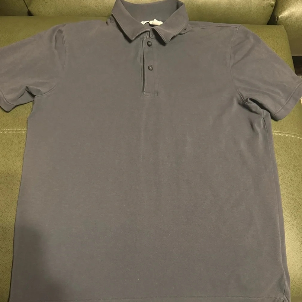 Banana Republic Gray Polo Shirt Relaxed Fit, Size Small, EUC